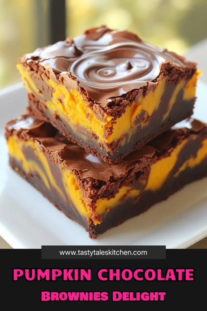 Indulge in the ultimate treat with these Bakery-Style Chocolate Pumpkin Swirl Brownies! Rich chocolate meets creamy pumpkin for a delightful twist on a classic dessert. Discover how to make these deliciously moist brownies with simple ingredients and easy steps. Perfect for fall gatherings or a cozy night in, these brownies will have everyone reaching for seconds! Click to explore the full recipe! #ChocolateBrownies #PumpkinSpice #FallBaking #DessertRecipes