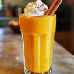 To make a tasty pumpkin pie smoothie, you need these ingredients: - 1 cup pumpkin puree (canned or fresh) - 1 banana (frozen is best) - 1 cup almond milk (or any milk you like) - ½ teaspoon pure vanilla extract - 1 teaspoon pumpkin pie spice - 1 tablespoon maple syrup (sweeten to taste) - ¼ cup Greek yogurt (for creaminess, optional) - Ice cubes (for thickness, optional) You can adjust the measurements based on your taste. If you want it sweeter, add more maple syrup. For a thicker smoothie, use more ice or yogurt. You can swap almond milk with any milk, like oat or cow's milk. If you do not have pumpkin pie spice, mix cinnamon and nutmeg for a similar taste. For an even richer flavor, consider adding: - A scoop of nut butter, like almond or peanut - A sprinkle of chia seeds for extra nutrients - A dash of honey for natural sweetness These additions can make your smoothie even more delicious and filling. Enjoy experimenting! To make your pumpkin pie smoothie, start by gathering your ingredients. You will need pumpkin puree, a frozen banana, almond milk, vanilla extract, pumpkin pie spice, maple syrup, and Greek yogurt if you want extra creaminess. This setup helps you blend smoothly. Next, pour the pumpkin puree into your blender. Add the frozen banana, almond milk, vanilla extract, pumpkin pie spice, and maple syrup. If you like a richer taste, toss in Greek yogurt. When you blend, use a high setting. Blend until your mixture is smooth and creamy. If you want it thicker, add a few ice cubes. Blend again until you reach the texture you want. Don't forget to taste your smoothie. If you want more sweetness, add more maple syrup. Blend briefly to mix it well. Pour your smoothie into a tall glass for a nice look. For the best experience, drink it right away. You can garnish with a sprinkle of cinnamon or a dollop of whipped cream. For fun, place a cinnamon stick in the glass. This adds a nice touch and a lovely scent. Enjoy your tasty treat! One common mistake is using fresh pumpkin instead of pumpkin puree. Fresh pumpkin needs more cooking and blending. It can make your smoothie grainy. Another mistake is skipping the frozen banana. A frozen banana gives a creamier texture. If you use a fresh banana, your smoothie may be too thin. To adjust sweetness, start with one tablespoon of maple syrup. Blend it in, then taste. If it needs more sweetness, add more maple syrup, a little at a time. You can also use honey or agave syrup. These sweeteners can enhance the flavor, too. To make your smoothie creamier, use Greek yogurt. It adds richness without overpowering the pumpkin flavor. If you want a vegan option, use coconut yogurt. You can also add more almond milk. Just be careful not to add too much, as it can thin out your smoothie. For an extra touch, try a splash of heavy cream if you're not worried about calories. {{image_4}} You can easily make this smoothie dairy-free and vegan. Just skip the Greek yogurt. Almond milk works great, but you can use coconut or oat milk too. These options keep your drink creamy and delicious. Adjust the maple syrup to suit your taste. This way, you enjoy the same great flavor without any dairy. You can also switch up the spices in your smoothie. Instead of pumpkin pie spice, try adding nutmeg or ginger. These spices add a warm and cozy feel. You can mix cinnamon with allspice for a new twist. Each season brings different flavors. Get creative and find your favorite spice blend! To turn your smoothie into a meal replacement, add extra protein. You can include a scoop of protein powder or nut butter. This helps keep you full longer. You might also add oats for more fiber. A tablespoon of chia seeds can boost nutrition too. With these changes, your smoothie becomes a tasty and filling meal. If you have leftover pumpkin pie smoothie, store it in the fridge. Use an airtight container to keep it fresh. It will stay good for up to two days. Before you drink it, give it a good shake or stir. This helps mix any settled ingredients. You can freeze your pumpkin pie smoothie for later. Pour it into ice cube trays or a freezer-safe container. This way, you can make smoothie pops. When you want a quick drink, take out the cubes. Blend them with a little milk for a fresh treat. The frozen version can last up to three months. To refresh a stored smoothie, add a splash of milk. This helps restore its creamy texture. If it feels too thick, blend it again. For a warm drink, heat it gently in a pot. Avoid boiling it. Warm it to your liking and enjoy a cozy version of your pumpkin pie smoothie! You can use any milk you like. Soy milk, oat milk, or coconut milk work great. Each option brings a unique flavor. If you want to skip milk, use water or juice. This smoothie will still taste good and be smooth. The pumpkin pie smoothie stays fresh for about one day in the fridge. Store it in a sealed jar. If it separates, just shake it before drinking. However, I recommend drinking it right away for the best taste and texture. Smoothies are best when they are fresh! Yes, you can add protein powder easily! It makes the smoothie more filling. Choose a flavor that you like. Vanilla or unflavored protein works best here. Just add one scoop to your mix before blending, and enjoy a nutritious boost! This post covered key elements of making a great smoothie. We explored ingredients, measurements, and options for richness. I shared step-by-step methods, blending tips, and serving ideas to enhance enjoyment. You learned how to avoid mistakes and customize sweetness. We even dove into dairy-free options and variations like using seasonal spices. Finally, I shared best practices for storing leftovers and answered common questions. Enjoy crafting your perfect smoothie! You now have the tools to make it truly special.