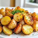 To make Air Fryer Ranch Potato Bites, you need simple, fresh ingredients. Here’s the list you will need: - 1 pound baby potatoes, halved - 2 tablespoons extra virgin olive oil - 2 tablespoons ranch seasoning mix - 1 teaspoon garlic powder - 1 teaspoon onion powder - ½ teaspoon smoked paprika - Salt and pepper, to taste - Fresh chives or parsley, finely chopped (for garnish) These ingredients come together to create a tasty and crispy snack. The baby potatoes are key. They cook quickly and have a great texture. The olive oil helps them crisp up nicely in the air fryer. Ranch seasoning adds a bold flavor that pairs well with the garlic, onion, and paprika. When you choose your potatoes, look for firm ones without any blemishes. Fresh herbs like chives or parsley add a nice touch when you serve them. They make the dish look vibrant and add a fresh taste. Gather these ingredients, and you’re ready to start your cooking adventure! Start by preheating your air fryer to 400°F (200°C). This step takes about 5 minutes. Preheating helps cook the potatoes evenly and gives them that perfect crisp. Next, grab 1 pound of baby potatoes and cut them in half. Place the halved potatoes into a large mixing bowl. Pour 2 tablespoons of extra virgin olive oil over the potatoes. Toss them well so each half gets a nice coat of oil. Now it’s time to add flavor! Sprinkle 2 tablespoons of ranch seasoning mix, 1 teaspoon of garlic powder, 1 teaspoon of onion powder, and ½ teaspoon of smoked paprika over the potatoes. Add salt and pepper to taste. Mix everything together with a spatula or spoon. Make sure all the potato halves are coated in that tasty seasoning. Carefully place the seasoned potato halves in a single layer in the air fryer basket. Avoid overcrowding for the best results. Cook the bites for 15 to 20 minutes. At the halfway mark, gently shake the basket to ensure even cooking. You’ll know they are done when they turn golden brown and crispy outside, while staying tender inside. Once cooked, take the potato bites out of the air fryer. Let them cool for a moment to avoid burns. For a beautiful finish, sprinkle finely chopped fresh chives or parsley on top. This adds a lovely touch of color and freshness to your dish. Enjoy your crispy ranch potato bites! To get the best crisp on your ranch potato bites, start with dry potatoes. Pat them with a paper towel before cooking. This helps the oil stick better. Use enough oil, but don’t drown them. Two tablespoons is just right. The air fryer’s hot air needs space to move around the potatoes. I recommend setting your air fryer to 400°F (200°C). This high heat cooks the outside fast, making it crispy. Cook for 15 to 20 minutes. Check them at 10 minutes. Shake the basket gently to ensure even cooking. The perfect potato bites should be golden brown and tender inside. Crowding the basket can ruin your crispiness. It traps steam and makes the potatoes soggy. Arrange the potato halves in a single layer. If you have more, cook them in batches. This way, you’ll enjoy the best texture and flavor every time. {{image_4}} You can change the flavor of your ranch potato bites. Try different seasoning blends. For a spicy kick, use taco seasoning. For a zesty twist, mix in lemon pepper. Italian seasoning also adds great flavor. Just swap out the ranch mix for your chosen blend. This keeps things fun and fresh. Want to make your potato bites even better? Try adding veggies! Cut up bell peppers, zucchini, or carrots. Toss them in with the potatoes before cooking. This adds color, taste, and nutrients. These extra veggies cook well in the air fryer. They turn out crispy and delicious, just like the potatoes. For a cheesy treat, try cheese-stuffed potato bites. After halving the potatoes, scoop out a bit from the center. Fill each half with cheese, like cheddar or mozzarella. Then coat them with your seasoning mix. Air fry them until the cheese melts and the outside is golden. This adds a yummy surprise inside! After making Air Fryer Ranch Potato Bites, let them cool. Then, place the leftovers in an airtight container. They will stay fresh in the fridge for up to three days. If you want to keep them longer, consider freezing. To reheat your potato bites, use the air fryer again. Set it to 350°F (175°C) for about 5 to 7 minutes. This will help them regain their crispiness. If you don’t have an air fryer, a regular oven works too. Just preheat it to 375°F (190°C) and bake for about 10 minutes. If you want to freeze the potato bites, let them cool completely first. Place them in a single layer on a baking sheet. Freeze until solid, then transfer them to a freezer bag. They can last up to three months in the freezer. When you’re ready to eat, thaw them in the fridge overnight before reheating. This method keeps them tasty and crispy. Yes, you can use larger potatoes. However, you must cut them into smaller pieces. Aim for bite-sized chunks. This helps them cook evenly and get crispy. Larger pieces may take longer to cook and may not crisp up as well. Ranch seasoning is a tasty mix. It often includes dried herbs and spices. Common ingredients are dill, parsley, garlic, and onion powder. Some mixes may add buttermilk powder for creaminess. You can find ranch seasoning in stores or make your own at home. Frozen potato bites usually take about 10 to 15 minutes. Preheat your air fryer to 400°F (200°C) first. Shake the basket halfway through cooking. This will help them cook evenly and become crispy. Yes! You can bake these potato bites in an oven. Preheat your oven to 425°F (220°C). Spread the seasoned potatoes on a baking sheet in a single layer. Bake for 25 to 30 minutes, flipping once until they are golden and crispy. This blog post shares a simple way to make tasty air-fryer baby potatoes. We covered the key ingredients, step-by-step instructions, and tips for great results. I also shared variations for added flavor and how to store your leftovers properly. In conclusion, making delicious air-fryer potatoes is easy and fun. Embrace these ideas for tasty snacks or sides. Enjoy experimenting with the flavors that excite you.