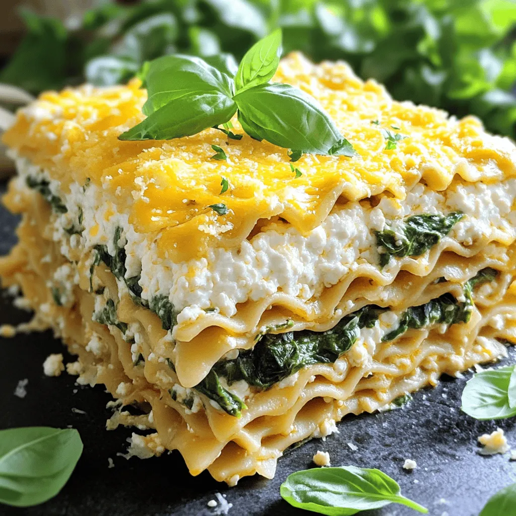 - 9 lasagna noodles (whole grain or regular) - 2 cups cottage cheese (low-fat or regular) - 2 cups shredded mozzarella cheese (plus more for garnish) - 1 cup grated Parmesan cheese - 2 cups spinach (fresh or frozen) - 1 large egg - 3 cups marinara sauce (low-sugar version is best) - 1 teaspoon garlic powder - 1 teaspoon Italian seasoning - Salt and pepper to taste - Fresh basil leaves (for garnish) Cottage cheese is a star ingredient in this lasagna. It packs a protein punch. One cup has about 25 grams of protein. This makes it great for muscle health. Cottage cheese also has calcium, which is good for bones. It is low in fat, especially if you choose the low-fat version. This can help you keep your meal light yet filling. It also has vitamins and minerals, making it a smart choice for any meal. You can easily change some ingredients. Here are some ideas: - Swap regular noodles for gluten-free ones if you're gluten-free. - Use ricotta cheese instead of cottage cheese for a creamier texture. - Try vegan cheese or nutritional yeast for a dairy-free option. - Add ground turkey or beef for extra protein if you want meat. These swaps let you enjoy this dish while meeting your dietary needs. Start by preheating your oven to 375°F (190°C). This step ensures your lasagna cooks evenly. While the oven warms up, grab a mixing bowl. In this bowl, mix together 2 cups of cottage cheese, 1 large egg, 1 teaspoon of garlic powder, 1 teaspoon of Italian seasoning, and a pinch of salt and pepper. Stir well until everything blends smoothly. Set this mixture aside for later. Next, take a separate bowl and mix 2 cups of spinach with half of the 2 cups of shredded mozzarella cheese. Add 1 cup of marinara sauce to this bowl. Stir it to combine. Now, grab a 9x13 inch baking dish. Spread a thin layer of marinara sauce on the bottom. This helps the noodles from sticking. Lay down 3 lasagna noodles over the sauce. Then, spread half of your cottage cheese mixture over these noodles. On top of the cottage cheese, add half of your spinach and mozzarella mix. Make sure to spread it evenly. Repeat these layers: add 3 more noodles, the rest of the cottage cheese mixture, and the remaining spinach and mozzarella mix. Finally, place the last 3 noodles on top. Cover these with the rest of the marinara sauce. Sprinkle the remaining shredded mozzarella and all of the grated Parmesan cheese on top for a cheesy crust. To bake your lasagna, cover the dish with aluminum foil. This prevents sticking while it cooks. Place it in your preheated oven and bake for 25 minutes. After that, carefully remove the foil and bake for another 15-20 minutes. Look for bubbly cheese that’s golden brown. Once it's done, let it cool for at least 10 minutes before slicing. This helps the layers set nicely. For a touch of color and flavor, garnish with fresh basil leaves before serving. To make your Protein Cottage Cheese Lasagna, you need a few key tools: - A 9x13 inch baking dish - Mixing bowls for combining ingredients - A spatula for spreading layers - Aluminum foil to cover the dish while baking - A sharp knife for slicing the lasagna These tools will make your cooking process smooth and easy. Soggy lasagna can ruin your meal. Here’s how to keep it firm: - Use low-moisture mozzarella cheese. It helps reduce extra water. - Drain spinach well if using frozen. Squeeze out as much water as you can. - Bake uncovered for part of the time. This helps excess moisture escape. Following these tips will keep your lasagna layers nice and firm. When serving your Protein Cottage Cheese Lasagna, try these ideas: - Add a side salad for a fresh touch. - Offer whole grain bread for extra fiber. - Serve with a light drizzle of olive oil for flavor. These options will enhance your meal and make it more enjoyable. {{image_4}} You can make this lasagna even heartier by adding meat. Ground turkey or beef works well. Just cook the meat before mixing it with the marinara sauce. This adds protein and flavor. If you prefer turkey, choose lean ground turkey for a healthier dish. For beef, go for lean ground beef to keep it lighter. Mix your cooked meat with marinara sauce. Layer it just like you would with the spinach mix. This gives a rich taste and a filling meal. For a vegetarian option, you can skip the meat completely. Instead, add more vegetables. Zucchini, mushrooms, or bell peppers add great flavor and texture. Just sauté them lightly before adding to your layers. If you want a vegan twist, swap the cottage cheese for tofu. Blend firm tofu with a bit of nutritional yeast for a cheesy flavor. Use vegan cheese instead of mozzarella and Parmesan. This way, you can enjoy a delicious, plant-based lasagna that satisfies everyone. If you need gluten-free noodles, many stores sell them. Look for rice or corn-based lasagna noodles. They cook up nicely and hold the layers well. Just follow the package instructions for cooking. You can also use thinly sliced zucchini or eggplant as a noodle alternative. These veggies add flavor and cut carbs. Layer them the same way you would with regular noodles. This keeps your lasagna tasty while fitting your dietary needs. To store your protein cottage cheese lasagna, let it cool down first. Then, cut it into portions. Place each portion in airtight containers. You can also wrap them in plastic wrap. Store them in the fridge for up to four days. When you're ready to enjoy your leftovers, preheat your oven to 350°F (175°C). Place a portion in an oven-safe dish. Cover it with foil to keep moisture in. Heat for about 20 minutes. If you want it hot throughout, check the middle. You can also use a microwave. Heat on medium for 2-3 minutes, stirring halfway. If you want to freeze your lasagna, it’s best to do so before baking. Assemble it in a freezer-safe dish, but don’t bake it yet. Wrap the dish tightly in plastic wrap, then in aluminum foil. This keeps out air. Freeze for up to three months. When ready to bake, thaw it in the fridge overnight. Bake as per the original instructions, adding a few extra minutes if needed. Yes, you can use regular cheese instead of cottage cheese. However, this will change the taste and texture. Cottage cheese adds creaminess and a protein boost. If you prefer another cheese, ricotta works well as a substitute. Ricotta has a smoother texture and a mild flavor, similar to cottage cheese. The best marinara sauce to use is low-sugar marinara. This keeps the dish healthier. Look for sauces with simple ingredients like tomatoes, garlic, and herbs. You can also make your own sauce for more control over the flavors. Homemade sauce allows you to add your favorite herbs and spices. To make this recipe lower in calories, you can use low-fat cheese. Replace regular mozzarella with part-skim mozzarella. You can also cut back on marinara sauce. Use less pasta by replacing some noodles with layers of zucchini or eggplant. Both options add great flavor and keep it hearty. Cottage cheese lasagna is a tasty twist on a classic dish. We covered ingredients, step-by-step cooking, and useful tips. I shared variations for different diets and how to store leftovers. Try new flavors and methods to make it your own. Enjoy every bite and feel proud of your cooking! This lasagna is both healthy and satisfying. Happy cooking!