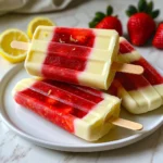 Fresh strawberries are the star of this recipe. Use about 2 cups, hulled and sliced. They add natural sweetness and a vibrant color. Strawberries are juicy and fragrant, giving your popsicles a fresh taste. Choose ripe strawberries for the best flavor. Look for deep red color and a sweet scent. For sweetness, you can use either honey or maple syrup. Both add a nice touch. Honey gives a floral note and is thicker. Maple syrup has a rich flavor and is slightly thinner. Use ½ cup of your choice. Adjust the amount to match your taste. If you like it sweeter, add more. Greek yogurt is key for creaminess. You'll need 1 cup for the recipe. It adds a smooth texture and pairs well with the tart lemon juice. Greek yogurt is also a good source of protein and calcium. This makes your popsicles not just tasty, but also nutritious. It helps balance the sweetness and adds depth to each bite. To make the strawberry puree, start with fresh strawberries. Hull and slice them into smaller pieces. Place these slices in a blender. Add honey or maple syrup for sweetness. Blend the mix until smooth. You want it to be creamy but keep some small chunks of strawberry. This gives your popsicles a nice texture. Set this puree aside for later. In a separate bowl, gather your plain Greek yogurt. Squeeze in fresh lemon juice for a tangy kick. Add lemon zest to brighten the flavor. Pour in a little vanilla extract for depth. Don’t forget a pinch of salt to enhance all the tastes. Whisk these ingredients well until creamy and smooth. This yogurt mix adds a rich layer to your popsicles. Now, it’s time to layer your popsicle mold. Start with a spoonful of the strawberry puree. Fill the mold about halfway. Next, add a layer of the yogurt mixture. Repeat this process, alternating between the strawberry and yogurt layers. Keep layering until your molds are full. Carefully insert the popsicle sticks into each mold. Tap the mold gently on the counter to remove any air pockets. Finally, place the molds in the freezer. Let them freeze for at least 4 to 6 hours. They should be solid and hold their shape. Enjoy your homemade popsicles! To get the right texture, blend the strawberries until they are smooth but still have small chunks. This gives a nice bite when you eat the popsicles. Make sure the yogurt mixture is creamy but not too thick. A balanced mix leads to a fun, refreshing treat. To easily remove the popsicles, run warm water over the outside of the mold for a few seconds. This warms the sides just enough to loosen the pops. Pull them out gently from the bottom. If a popsicle sticks, try twisting it a little as you pull. For a bright and tasty display, arrange the popsicles on a colorful platter. You can add fresh strawberries and lemon wedges around them. This not only looks great but also hints at the flavors inside. It makes the popsicles even more inviting! {{image_4}} You can mix in other fruits to change the taste. Try using blueberries, raspberries, or mango. Simply blend them with the strawberries or layer them in the popsicle mold. Each fruit adds its own flavor. This lets you create fun combinations. You can even use a mix of tropical fruits for a sunny twist! You don't have to stick with Greek yogurt. You can use regular yogurt, dairy-free options, or even flavored yogurt. Each type affects the taste and texture. For creaminess, stick with full-fat yogurt. For a lighter feel, low-fat yogurt works well. Dairy-free yogurts made from almond or coconut are great for those who want a non-dairy option. Adding herbs and spices can boost the flavor. A pinch of fresh mint or basil can add a unique twist. You might also try a bit of cinnamon or nutmeg for warmth. These flavors mix well with the fruit and yogurt. Just a small amount can make a big difference. Experiment to find your favorite combo! To freeze your strawberry lemon yogurt popsicles, follow these steps for the best results: - Use a strong mold: Choose a sturdy popsicle mold. It helps keep the shape. - Fill carefully: Don’t overfill the molds. Leave a little space at the top. This allows for expansion as they freeze. - Layer right: Alternate layers of strawberry puree and yogurt mixture. This gives a beautiful look. - Use sticks: Insert popsicle sticks straight. They help you remove the popsicles later. If you have leftover popsicles, here’s how to store them: - Keep in the mold: If you plan to eat them soon, keep them in the mold. - Wrap individually: For long-term storage, wrap each popsicle in plastic wrap. This keeps them fresh. - Use a container: Place wrapped popsicles in an airtight container. This prevents freezer burn. Your popsicles can last a while if stored right: - Shelf life: They stay good for about 2 months in the freezer. - Check for ice crystals: If you see large ice crystals, they may not taste fresh. - Look for changes: If the color or smell changes, it’s best to toss them. Following these tips can help you enjoy your strawberry lemon yogurt popsicles for longer! Yes, you can use frozen strawberries. Just let them thaw first. This helps them blend well. Thawed strawberries may be softer, which can change the texture. You might want to adjust the sweetness too. You can change the sweetness by adding more or less honey or maple syrup. Start with half a cup. Taste the mixture before you freeze it. If it's not sweet enough, add more. You can also add a bit of sugar if you like. No popsicle mold? No problem! Use small cups or ice cube trays instead. Pour the mixture into these. Just make sure to insert sticks after a bit of freezing. This way, you still get tasty popsicles without a mold. We’ve explored how to make refreshing strawberry popsicles with simple steps. Fresh strawberries, sweeteners like honey and maple syrup, and creamy Greek yogurt create a tasty treat. Remember to layer carefully for the best texture. You can try different fruits, yogurt types, and flavors to mix things up. Store your popsicles correctly for fresh enjoyment later. Now, with your knowledge, you can impress family and friends with these delicious, homemade popsicles. Dive in and enjoy every bite!