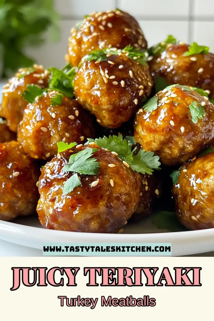 Discover how to make delicious teriyaki turkey meatballs with this savory turkey meatballs recipe! These healthy turkey meatballs are baked to perfection and glazed for a mouthwatering flavor. Perfect for your next meal, this ground turkey meatball recipe is easy to follow. Try these baked turkey meatballs with glaze for a satisfying dinner. Save this recipe for later and impress your family and friends! #TeriyakiTurkeyMeatballs #HealthyEating #TurkeyMeatballs #DinnerIdeas