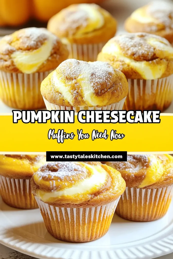 Indulge in the deliciousness of Pumpkin Cheesecake Swirl Muffins! These easy-to-make muffins combine the warm flavors of pumpkin with a creamy cheesecake swirl, perfect for fall gatherings or cozy mornings. Discover the simple ingredients and step-by-step instructions that make baking a breeze. Treat yourself and your loved ones to these delightful muffins today! Click to explore the full recipe now! #PumpkinMuffins #FallBaking #CheesecakeSwirl #AutumnRecipes