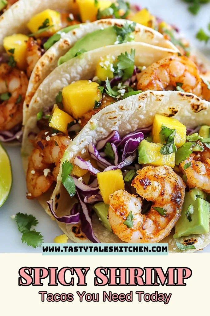 Discover how to make delicious firecracker shrimp tacos that are sure to spice up your meal routine! This spicy shrimp taco recipe is quick and easy, perfect for busy nights. These shrimp tacos with avocado are topped with fresh ingredients like mango, cabbage, and cilantro to make every bite a flavor explosion. Try this easy taco recipe today and impress your family! Save for later! #FirecrackerShrimpTacos #SpicyShrimpTacos #EasyTacoRecipes #ShrimpTacoToppings
