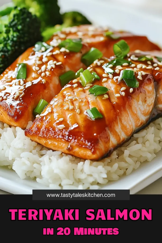 Looking for a delicious and healthy salmon dinner? Try this easy Teriyaki salmon recipe! Our glazed salmon dish features succulent fillets grilled to perfection, coated in a homemade easy teriyaki sauce that’s bursting with flavor. Perfect for a weeknight meal, this grilled salmon recipe is simple enough for any cook. Save this recipe for your next dinner and impress your family! #TeriyakiSalmon #HealthyDinner #GrilledSalmon #EasyRecipes