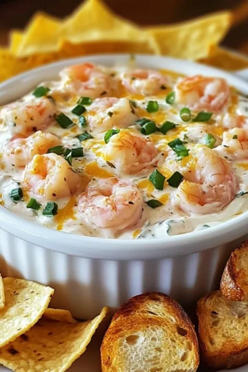 - 1 pound shrimp, peeled and deveined - 8 oz cream cheese, softened - 1 cup sour cream - 1 cup shredded sharp cheddar cheese - 1 tablespoon Cajun seasoning - 1 teaspoon garlic powder - 1 teaspoon onion powder - 1 tablespoon fresh lemon juice - Tortilla chips - Toasted baguette slices To create this creamy Cajun shrimp dip, start with fresh shrimp. I like to use one pound of shrimp, peeled and deveined. This gives the dip a great texture and flavor. Next, grab some cream cheese. Use eight ounces of softened cream cheese. It helps make the dip rich and creamy. You will also need sour cream. One cup of sour cream adds tang and balance to the dip. For a cheesy touch, use one cup of shredded sharp cheddar cheese. It melts nicely and blends well with the other ingredients. The seasonings are key to this dip's vibrant flavor. I use one tablespoon of Cajun seasoning. It packs a punch! Add one teaspoon of garlic powder and one teaspoon of onion powder to build depth. A tablespoon of fresh lemon juice brightens the dish and lifts the flavors. Finally, think about how to serve this delicious dip. Tortilla chips are a classic choice. They add a nice crunch. You can also use toasted baguette slices for a fancier touch. Enjoy dipping! {{ingredient_image_2}} - Start by heating a large skillet over medium heat. - Add the peeled and deveined shrimp to the skillet. - Cook for about 2-3 minutes on each side. - The shrimp should turn pink and opaque when done. - Remove from heat and let them cool slightly. - Chop the cooked shrimp into bite-sized pieces. - In a mixing bowl, add the softened cream cheese. - Add the sour cream and shredded cheddar cheese. - Use an electric mixer or a sturdy spatula. - Blend everything until the mixture is smooth. - Make sure there are no lumps for a creamy dip. - To the cheese mix, add Cajun seasoning and garlic powder. - Sprinkle in onion powder and fresh lemon juice. - Add finely chopped green onions to the mix. - Stir until all ingredients blend well together. - Gently fold in the chopped shrimp. - Season with salt and freshly cracked pepper to taste. - Transfer the dip into a serving bowl or dish. - Cover it with plastic wrap or a lid. - Chill in the refrigerator for at least 30 minutes. - This chilling helps flavors meld and grow. - Serve with crispy tortilla chips or warm toasted baguette slices. To make your dip even better, adjust the seasoning to your taste. Start with the salt and pepper. Taste as you go. If it's too mild, add more Cajun seasoning. For a deeper flavor, consider adding hot sauce or Worcestershire sauce. These will give your dip an extra kick. Garnish the dip for a nice look. I love using chopped green onions on top. They add color and a fresh bite. You can also sprinkle more Cajun seasoning for extra flair. Other topping options can include diced tomatoes or a drizzle of olive oil. Get creative with what you have! Use a sturdy mixing bowl for the creamy base. A hand mixer or a strong spatula works best to blend everything smoothly. For serving, choose a wide bowl or a platter. This makes it easy for everyone to dip in. If you have a fun, colorful dish, it will make your dip stand out even more! Pro Tips Fresh Shrimp is Key: For the best flavor and texture, use fresh shrimp rather than frozen. If using frozen, make sure to thaw them completely and pat them dry before cooking. Customize Your Spice Level: Adjust the amount of Cajun seasoning to suit your taste. If you prefer a milder dip, start with less and add more as needed. Chill for Flavor: Allowing the dip to chill for at least 30 minutes before serving enhances the flavors. This resting time lets the ingredients meld beautifully. Garnish for Presentation: Elevate the appeal of your dip by garnishing it with extra chopped green onions or a dash of Cajun seasoning right before serving. {{image_4}} You can swap cream cheese for other options. Try using Greek yogurt for a lighter dip. You can also use ricotta for a creamy texture. For cheese, consider using pepper jack. It adds a nice kick. You can use cream cheese alternatives like cashew or almond cream for a vegan option. Want to mix it up? Add crab or lobster for a seafood twist. You could even use diced scallops. For veggies, try adding spinach or artichokes. Fresh herbs like cilantro or parsley can brighten the flavor too. They add a fresh taste that pairs well with shrimp. To make it milder, cut back on the Cajun seasoning. You can also skip the garlic powder. For more heat, add cayenne pepper or crushed red pepper flakes. Paprika can give a nice smoky flavor without too much spice. A dash of hot sauce can also kick it up a notch! Store your leftovers in a sealed container. Glass or plastic storage containers work well. Make sure the dip cools down before sealing. This helps keep it fresh. Yes, you can freeze this dip. Use an airtight container or freezer bag. To freeze, let the dip cool completely. When you're ready to eat it, thaw in the fridge overnight. In the fridge, this dip lasts about 3 to 5 days. Check for signs of spoilage, like a sour smell or mold. If it looks or smells off, throw it away. You can make this dip a day in advance. Just follow these steps: - Prepare the dip as usual. - After mixing all ingredients, place the dip in an airtight container. - Chill it in the fridge for up to 24 hours. - Serve it cold or let it sit out for a few minutes before serving. This method helps the flavors blend well. The dip tastes even better after a night in the fridge. Yes, frozen shrimp works great for this dip. Here’s how: - Thaw the shrimp first. You can leave them in the fridge overnight or place them in cold water for 30 minutes. - Once thawed, peel and devein them if needed. - Cook the shrimp as you would fresh shrimp, ensuring they turn pink. Using frozen shrimp is a simple way to save time and still enjoy tasty dip. This dip pairs well with several tasty options: - Tortilla chips for a crunchy dip. - Toasted baguette slices for a warm touch. - Fresh veggie sticks add a healthy crunch. - Crackers provide a nice, crisp base too. Feel free to mix and match to find your favorite pairing! This blog outlined how to create a delicious Creamy Cajun Shrimp Dip. We discussed key ingredients like shrimp, cream cheese, and seasoning. I shared steps for preparation and serving. There are tips on enhancing flavor and ways to customize the recipe. Remember to store leftovers correctly to maintain freshness. Enjoy crafting this tasty dip! It’s perfect for parties or quiet nights in. Try different variations to find your favorite. Happy dipping!