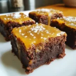 To make these salted caramel brownie bites, you need the following ingredients: - 1 cup unsweetened cocoa powder - 1 cup granulated sugar - ½ cup packed brown sugar - ½ cup unsalted butter, melted - ¼ cup vegetable oil - 4 large eggs - 1 teaspoon vanilla extract - 1 cup all-purpose flour - 1 cup semi-sweet chocolate chips - ½ cup store-bought salted caramel sauce - Sea salt, for finishing These ingredients work together to create a rich, gooey, and sweet treat. The key ingredients that really boost the flavor are: - Cocoa Powder: This gives the brownies a deep chocolate taste. - Brown Sugar: It adds moisture and a slight caramel flavor. - Salted Caramel Sauce: This introduces a sweet and salty contrast. - Sea Salt: Just a pinch at the end makes the flavors pop. These elements elevate the taste and make each bite a satisfying experience. If you have allergies or dietary preferences, here are some easy swaps: - Butter: Use coconut oil or margarine for a dairy-free option. - Eggs: Substitute with mashed bananas or unsweetened applesauce (¼ cup per egg). - All-Purpose Flour: Try almond flour or a gluten-free blend. - Chocolate Chips: Select dairy-free chocolate chips for a vegan treat. These substitutions help you enjoy the brownie bites without worry. {{ingredient_image_2}} Start by preheating your oven to 350°F (175°C). While it heats, get your mini muffin pan ready. You can grease it lightly with cooking spray or use mini paper liners. Liners make it easy to remove the brownie bites later. In a large bowl, combine melted unsalted butter and vegetable oil. Next, add granulated sugar and brown sugar. Whisk these ingredients until smooth. This mix creates a rich base for your brownies. Now, crack in four large eggs, one at a time. Whisk after each egg to blend well. Then, stir in one teaspoon of vanilla extract to add flavor. Sift in one cup of unsweetened cocoa powder and one cup of all-purpose flour. Use a spatula to fold these dry ingredients into the wet mix. Be gentle! A few lumps are fine and add texture to the bites. Finally, fold in one cup of semi-sweet chocolate chips. This will give your brownie bites delightful bursts of chocolate. Use a tablespoon to fill each muffin cup halfway with the brownie batter. Aim for equal amounts in each cup. Then, place about one teaspoon of salted caramel sauce on top of the batter in each cup. This creates a gooey layer. Top with more brownie batter until the cups are about three-quarters full. This allows room for them to rise while baking. Now, bake in your preheated oven for 15-18 minutes. Check for doneness by inserting a toothpick into the center. If it comes out with a few moist crumbs, they’re ready. After baking, let the bites cool in the pan for a few minutes. Then, transfer them to a wire rack to cool fully. Just before serving, sprinkle a pinch of sea salt on top. This enhances the caramel and chocolate flavors, making each bite a true treat. To get the best texture in your brownie bites, follow these simple steps: - Use room temperature eggs. This helps them blend well. - Don’t over-mix the batter. A few lumps are okay and add to the texture. - Bake them just right. Check for doneness with a toothpick; it should have a few moist crumbs. These steps keep your brownie bites soft and fudgy inside, with a slight crust on the outside. Trust me, it makes a big difference! Caramel sauce adds a lovely flavor and gooeyness. Here’s how to use it well: - Choose a good quality store-bought salted caramel sauce. It saves time and tastes great. - Use a teaspoon to drop the caramel on top of the brownie batter. This will give you a nice layer. - Don’t overdo the caramel. A little goes a long way in flavor and keeps the bites from being too sweet. These tips let the caramel shine without overpowering the brownie flavor. Keeping your brownie bites fresh is easy: - Store them in an airtight container at room temperature for up to 3 days. - For longer storage, place them in the fridge. They stay good for about a week. - To reheat, use the microwave for 10-15 seconds. This warms them up and makes them soft again. These methods keep your brownie bites tasty and ready to enjoy at any time! Pro Tips Use Quality Chocolate: Opt for high-quality semi-sweet chocolate chips as they will enhance the overall flavor of your brownie bites. Room Temperature Ingredients: Ensure your eggs and butter are at room temperature to help create a smooth batter and ensure even baking. Don’t Overbake: Keep a close eye on your brownie bites in the oven; they should be fudgy in the center for the best texture. Chill for Extra Gooeyness: For an even more indulgent treat, chill the brownie bites in the fridge for a bit after they cool to enhance the caramel’s consistency. {{image_4}} You can enhance your brownie bites by adding nuts or other mix-ins. Chopped walnuts or pecans give a nice crunch. Just fold in about ½ cup of nuts after mixing in the chocolate chips. You could also try adding mini marshmallows or even dried fruit for extra flavor. This will add texture and make each bite more exciting. For a gluten-free version, replace all-purpose flour with a gluten-free blend. Make sure the blend includes xanthan gum for the right texture. For a vegan option, substitute eggs with flax eggs. Mix 1 tablespoon of ground flaxseed with 2.5 tablespoons of water for each egg. Use a dairy-free butter or oil to keep it vegan. These swaps keep the flavor and texture delicious. If you want to switch up the flavor, think beyond salted caramel. You can use different sauces, like chocolate or raspberry. Just drizzle some on top before baking. You could also add a dash of peppermint extract for a holiday twist. Or try adding espresso powder to the batter for a coffee flavor. Each option opens up new taste experiences. Store your salted caramel brownie bites in an airtight container. This keeps them fresh and moist. You can place a piece of parchment paper between layers if you stack them. Make sure to store them at room temperature for up to three days. If you want to keep them longer, the fridge works too. Just remember, the cold can change the texture a bit. To freeze brownie bites, let them cool completely first. Then, wrap each bite in plastic wrap. Place them in a freezer bag or airtight container. They can last for up to three months in the freezer. When you want to enjoy them, take out as many as you need. Thaw them in the fridge overnight or at room temperature for a few hours. You can also warm them in the microwave for a few seconds. After storage, I suggest serving the brownie bites warm. If you reheated them, drizzle some extra salted caramel sauce on top. A sprinkle of sea salt will make the flavors pop. These bites pair well with a scoop of vanilla ice cream or a dollop of whipped cream. This adds a delicious contrast to the rich chocolate. Yes, you can make these brownie bites ahead of time. You can bake them and store them in an airtight container. Keep them at room temperature for up to three days. If you want to keep them longer, place them in the fridge. Just remember to let them come to room temperature before serving. To check if your brownie bites are done, use a toothpick. Insert it into the center of one brownie bite. If it comes out with a few moist crumbs, they are ready. If it comes out wet with batter, they need more time. Aim for 15-18 minutes of baking time for perfect brownie bites. These brownie bites pair well with many treats. Try serving them with vanilla ice cream for a classic combo. A drizzle of extra salted caramel sauce adds a sweet touch. Fresh berries can also bring a nice tartness. Enjoy them with a cup of coffee or tea for a cozy dessert moment. In this post, we explored the key ingredients for delicious brownie bites and shared easy steps to make them. We discussed tips for the best texture and tasty variations to suit your needs, like gluten-free and vegan options. Finally, we covered how to store these treats for freshness. Remember, with simple tweaks, you can create your perfect brownie bites. Enjoy baking and share these delights with others!