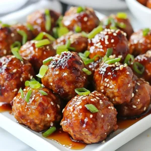To make these tasty honey garlic meatballs, gather the following items: - 1 pound ground beef (or ground turkey for a leaner delight) - ½ cup breadcrumbs (panko for extra crunch) - ¼ cup freshly grated Parmesan cheese - 2 cloves garlic, finely minced - 1 egg, lightly beaten - 1 tablespoon low-sodium soy sauce - ¼ teaspoon freshly cracked black pepper - ½ teaspoon fine salt - 1 tablespoon olive oil (for frying) The sauce is where the magic happens. You’ll need: - ½ cup pure honey - ¼ cup low-sodium soy sauce - 2 cloves garlic, finely minced - 1 teaspoon freshly grated ginger (or ¼ teaspoon ground ginger) - 1 tablespoon cornstarch mixed with 2 tablespoons cool water (for thickening) If you want to mix things up, try these ideas: - Use ground turkey or chicken for a lighter option. - Add different cheeses like mozzarella or feta for a twist. - Spice it up with red pepper flakes or fresh herbs like cilantro. {{ingredient_image_2}} Start by gathering your ingredients. In a big bowl, mix together: - 1 pound ground beef (or ground turkey) - ½ cup breadcrumbs - ¼ cup grated Parmesan cheese - 2 cloves garlic, minced - 1 egg, beaten - 1 tablespoon soy sauce - ¼ teaspoon black pepper - ½ teaspoon salt Use your hands or a spoon to combine everything well. This ensures the flavors mix evenly. Once mixed, form the mixture into small balls, about 1 inch wide. Heat a large skillet over medium heat. Add 1 tablespoon olive oil. When the oil is hot, add the meatballs in batches. Don’t crowd the pan; give them space to brown. Cook for about 6-7 minutes, turning often. They should be brown all over and cooked inside. Once done, place the meatballs on a plate with paper towels. This helps soak up extra oil. In the same skillet, keep the flavors from the meatballs. Add: - ½ cup honey - ¼ cup soy sauce - 2 cloves garlic, minced - 1 teaspoon grated ginger Stir this mixture well. Heat it over medium heat until it simmers gently. This is where the magic happens! When the sauce is simmering, mix 1 tablespoon cornstarch with 2 tablespoons water. Slowly add this to the sauce, stirring constantly. Cook for about 2 minutes until it thickens. Now, add the cooked meatballs back to the skillet. Toss them gently in the sauce for about 2-3 minutes. Make sure each meatball gets coated well. Now you have a sweet and savory dish ready to serve! To keep your meatballs moist, you need to mix the ingredients well. Use fresh breadcrumbs, as they hold moisture better. A little fat is also key. You can add extra cheese or even a splash of milk to the mix. This helps lock in moisture during cooking. I recommend frying your meatballs for the best taste. Frying gives them a nice crust. This crust adds flavor and keeps the inside juicy. If you prefer baking, use a high temperature. Bake them at 400°F for about 20 minutes. This method works too but may not give that same rich flavor. To make your dish pop, use a decorative platter. Place the meatballs in a circle. Drizzle extra honey garlic sauce over them. For a colorful touch, add sliced green onions or sesame seeds on top. Serve with toothpicks for easy eating. This makes your meal look fun and inviting! Pro Tips Use Panko Breadcrumbs: For an extra crunch in your meatballs, opt for panko breadcrumbs instead of regular ones. They provide a delightful texture that enhances the overall dish. Chill the Meatballs: After shaping your meatballs, refrigerate them for 15-20 minutes before cooking. This helps them hold their shape and prevents them from falling apart during frying. Adjust the Sauce Sweetness: If you prefer a sweeter sauce, feel free to add a bit more honey. Conversely, if you like it savory, reduce the honey slightly for a more balanced flavor. Serve with Fresh Herbs: Garnish your meatballs with freshly chopped herbs like cilantro or parsley. This not only adds vibrant color but also enhances the flavor profile of the dish. {{image_4}} You can switch the ground beef in this recipe with other proteins. Ground turkey offers a leaner choice. If you prefer plant-based options, use lentils or chickpeas. For a fun twist, try a mix of quinoa and black beans. These alternatives add great flavor and texture. They also keep the dish light and healthy. To make your meatballs even tastier, add spices and herbs. Consider using fresh parsley or cilantro for a bright touch. A pinch of red pepper flakes adds heat, while smoked paprika gives a nice depth. You can also mix in dried oregano or thyme for an herby note. Experiment with your favorite flavors to make this dish your own. Honey garlic meatballs pair well with many sides. Serve them over fluffy rice or noodles for a full meal. You can also dish them alongside steamed vegetables for a healthy bite. For a fun appetizer, serve with toothpicks and a dipping sauce. Don’t forget to drizzle extra honey garlic sauce on top for an added treat! To store leftover honey garlic meatballs, let them cool first. Place them in an airtight container. You can keep them in the fridge for up to three days. If you want to keep them longer, consider freezing them. For freezing, wrap each meatball in plastic wrap, then put them in a freezer-safe bag. This helps prevent freezer burn. When reheating your meatballs, I recommend using the stove. Heat a skillet over medium heat and add a splash of water. Place the meatballs in the skillet, cover it, and steam them for about five minutes. This keeps them moist and warm. You can also use a microwave, but they may dry out. If you choose the microwave, cover the meatballs with a damp paper towel to add some moisture. Cooked honey garlic meatballs last in the fridge for three days. If you freeze them properly, they can last up to three months. Just remember to label your containers with the date. This way, you know when to use them. Always check for signs of spoilage before eating. If they smell off or look strange, it's best to throw them away. Yes, you can use a slow cooker. First, brown the meatballs in a skillet. This gives them a nice crust. Then, place them in the slow cooker. Mix the honey garlic sauce in a bowl. Pour it over the meatballs. Cook on low for 4 to 6 hours. This method makes the meatballs tender and flavorful. You can use maple syrup as a sweet substitute. It will give a nice flavor too. Agave nectar is another good option. If you prefer a less sweet taste, use brown sugar mixed with water. Each option brings a unique twist to the dish. Check the internal temperature with a meat thermometer. It should read 160°F for beef or 165°F for turkey. If you don’t have a thermometer, cut one meatball in half. The center should no longer be pink, and the juices should run clear. Yes, this recipe is great for freezing. After cooking, let the meatballs cool completely. Place them in an airtight container or freezer bag. They can last up to three months in the freezer. To reheat, thaw in the fridge overnight and warm them in a skillet or microwave. In this post, we explored how to make delicious honey garlic meatballs. We covered the key ingredients, from meat options to the tasty sauce. You learned step-by-step instructions for cooking and serving them perfectly. I shared tips to keep your meatballs moist and ideas for flavor twists. Remember, adjusting ingredients can lead to new favorites. Proper storage and reheating keep your meals fresh and tasty. Now, you have all the tools to create this dish with ease. Enjoy your cooking and the great flavors that come with it!