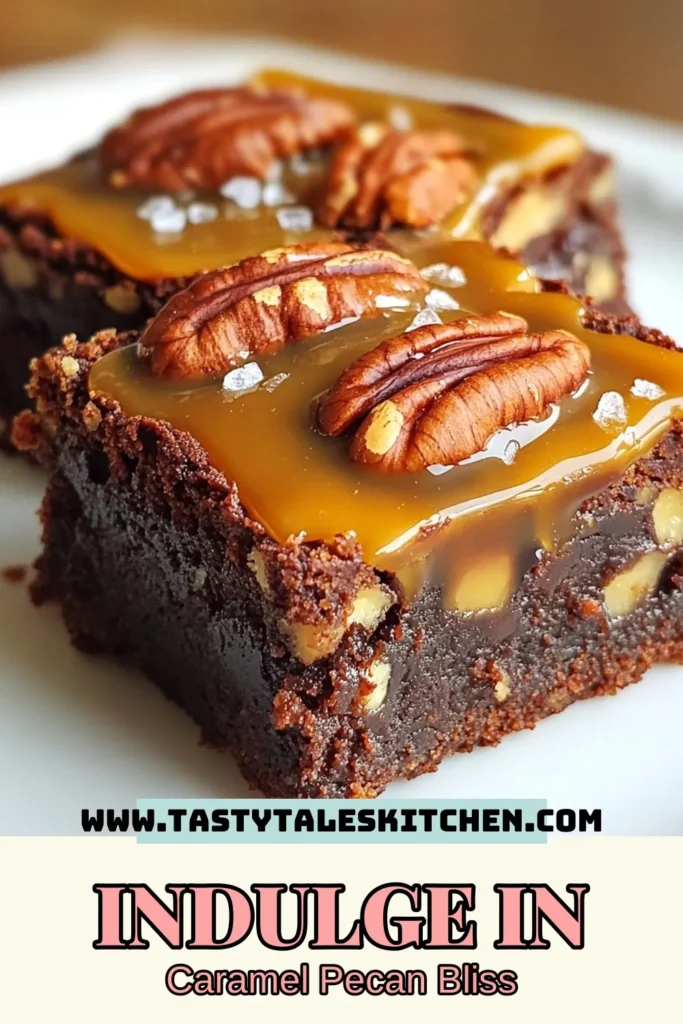 Indulge in these delicious caramel pecan brownies that combine the richness of chocolate, the creaminess of caramel, and crunchy pecans for the ultimate turtle brownies recipe. Perfect for easy brownie desserts, these chocolate caramel brownies are sure to impress. Bake your way to a delightful pecan dessert that everyone will love! Don’t miss out on this treat; save the recipe now! #CaramelPecanBrownies #TurtleBrowniesRecipe #EasyBrownieDesserts #PecanDessertRecipes