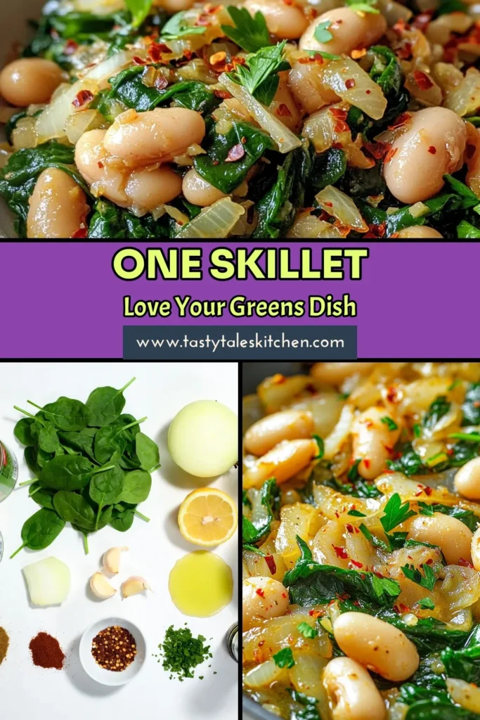 Discover the delicious Marry Me White Bean and Spinach Skillet, a must-try white bean skillet recipe perfect for busy nights. This vibrant spinach and white bean dish is not only quick to prepare but also loaded with nutrients, making it one of the best healthy bean recipes. Ideal for a satisfying weeknight meal, this vegetarian skillet recipe is sure to impress. Try it tonight! Save this quick dinner recipe for later! #whitebeanrecipe #spinachandbeans #healthydinner #quickmeals