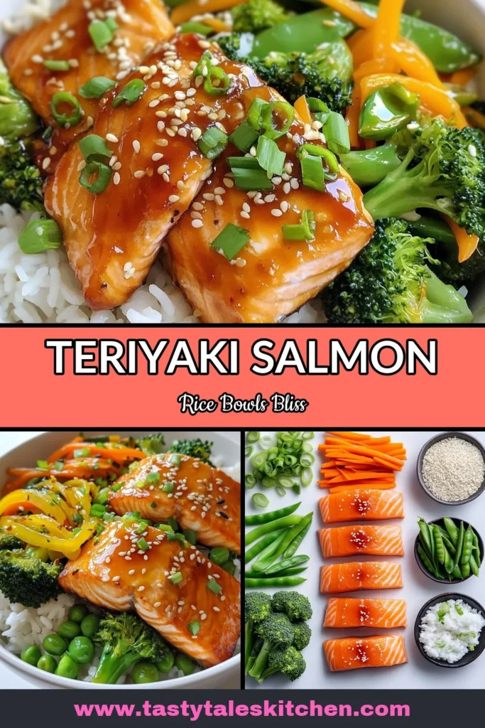 Discover the ultimate teriyaki salmon rice bowls recipe for a quick dinner idea that’s both healthy and delicious! Packed with nutrient-rich salmon, fluffy jasmine rice, and vibrant stir-fried vegetables, this dish is a must-try for busy weeknights. Enjoy a flavorful experience that's easy to make and perfect for meal prep. Save this healthy salmon recipe for your next meal! #TeriyakiSalmon #HealthyRecipes #JasmineRice #QuickDinnerIdeas