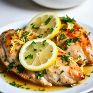 - 4 boneless, skinless chicken breasts - ½ cup unsalted butter (1 stick) - 6 cloves garlic, finely minced - Zest of 1 fresh lemon - ¼ cup freshly squeezed lemon juice - 1 teaspoon dried oregano - 1 teaspoon dried thyme - Salt and freshly ground black pepper, to taste - Fresh parsley, finely chopped (for garnish) - Lemon slices (for garnish) - 1 stick of butter = ½ cup - ¼ cup = 4 tablespoons - 1 teaspoon = 5 milliliters - 1 clove garlic = about 1 teaspoon minced - Chicken Breasts: Look for firm, pink meat. Avoid any that look dull or have dark spots. - Garlic: Choose garlic that is firm and free of mold. Avoid any soft or sprouted cloves. - Lemons: Pick lemons that feel heavy for their size, with a smooth skin. They should be bright yellow and firm. - Herbs: Fresh herbs should be vibrant and fragrant. Look for bright green parsley and keep it cool until use. - Butter: Use unsalted butter for better flavor control. Check the date for freshness. Selecting the best ingredients makes your lemon garlic butter chicken shine. Enjoy cooking! {{ingredient_image_2}} Start with four boneless, skinless chicken breasts. Pat them dry with paper towels. Season both sides with salt and black pepper. Add a pinch of dried oregano and thyme. Let the chicken sit for a few minutes. This helps the flavors soak in. Take a large skillet and set it over medium heat. Add half a cup of unsalted butter to the skillet. Watch it as it melts. Swirl the skillet gently for even melting. Once the butter is melted, add six cloves of finely minced garlic. Saut&eacute; the garlic for about one to two minutes. Stir it well to avoid burning. You want it fragrant but not brown. Now, place the seasoned chicken breasts in the skillet. Cook each side for six to seven minutes. Look for a golden-brown color. While cooking, baste the chicken with the butter-garlic sauce. This adds flavor and keeps it moist. To check doneness, use a meat thermometer. The chicken should reach an internal temperature of 165&deg;F (75&deg;C). Once done, take the chicken out and let it rest for a few minutes. Drizzle some of the lemon garlic butter sauce over the chicken before serving. To make your lemon garlic butter chicken even better, try adding more herbs. Fresh rosemary or basil can bring a nice touch. You can also add a pinch of red pepper flakes for some heat. Experiment with flavors to find what you love best. One common mistake is overcooking the chicken. Always check the internal temperature. It should be 165&deg;F (75&deg;C) for safe and juicy chicken. Also, avoid skipping the resting time. Letting the chicken rest for a few minutes keeps it moist. Basting is key for moist chicken. Use a spoon to drizzle the melted butter and garlic mixture over the chicken while it cooks. This adds flavor and keeps the chicken juicy. Try to baste every few minutes for the best results. Pro Tips Rest the Chicken: Allow the seasoned chicken breasts to sit for about 15 minutes before cooking. This helps the flavors penetrate the meat, resulting in a juicier and more flavorful dish. Use Fresh Ingredients: For the best flavor, use fresh garlic and lemons. Fresh ingredients will enhance the overall taste of the dish significantly. Baste for Flavor: As the chicken cooks, regularly baste it with the lemon garlic butter sauce. This not only adds flavor but also keeps the chicken moist and tender. Pairing Suggestions: This dish pairs wonderfully with a side of steamed vegetables or a light salad. Consider serving it with a crisp white wine for a complete meal experience. {{image_4}} You can add vegetables to make this dish a full meal. Think about using broccoli, green beans, or bell peppers. Chop the veggies into small pieces. Saut&eacute; them in the butter before adding the chicken. This way, they soak up that rich flavor. Plus, they add color and nutrition. If you want to switch things up, try using fish or shrimp. Salmon works well with lemon and garlic. Cook it for about 4-5 minutes on each side. Shrimp cooks faster, so just 2-3 minutes per side will do. Both options will still taste amazing with the lemon garlic butter. Feel free to get creative with herbs. You can use fresh rosemary or basil instead of oregano and thyme. These herbs will give the dish a different taste. You might also add a pinch of red pepper flakes for some heat. Mixing flavors keeps the meal exciting and fresh! After enjoying your meal, it's important to store leftovers properly. Place any leftover chicken in an airtight container. Make sure to cover it well to keep it fresh. You can store it in the fridge for up to three days. Always label the container with the date. This helps you keep track of how long it has been there. When you are ready to enjoy the leftovers, use gentle heat for reheating. The best way is to use the oven. Preheat your oven to 350&deg;F (175&deg;C). Place the chicken in an oven-safe dish. Cover it with foil to keep it moist. Heat for about 15-20 minutes or until it reaches 165&deg;F (75&deg;C). You can also reheat it on the stove. Just add a bit of butter or oil to a skillet and warm it gently. If you want to save some chicken for later, freezing is a great option. Before freezing, let the chicken cool completely. Cut it into smaller pieces for easy thawing. Place the pieces in freezer-safe bags or containers. Remove as much air as possible to prevent freezer burn. You can freeze it for up to three months. When ready to eat, thaw the chicken in the fridge overnight before reheating. You should cook lemon garlic butter chicken for 12 to 14 minutes. This includes about 6 to 7 minutes on each side. Use a meat thermometer to check if it reaches 165&deg;F. This ensures the chicken is safe to eat and juicy. Yes, you can use skin-on chicken for this recipe. Skin-on chicken adds extra flavor and moisture. Just be aware that skin-on chicken may require a few extra minutes of cooking. Adjust your cooking time to ensure the chicken cooks through. Lemon garlic butter chicken pairs well with many sides. Here are some great options: - Steamed rice - Roasted vegetables - Mashed potatoes - A fresh green salad - Garlic bread These sides balance the rich flavors of the chicken nicely. Enjoy mixing and matching for your perfect meal! Lemon garlic butter chicken is easy and tasty. You learned about the right ingredients, how to cook it, and tips for success. I shared ways to add flavor, how to avoid problems, and ideas for variations. Storing leftovers and reheating them is simple too. With these instructions, you can impress your family and friends. Now, you have the tools to make this dish your own. Enjoy your cooking and have fun!
