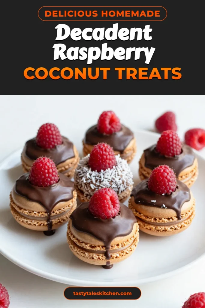 Indulge in these delicious Coconut Raspberry Macaroons, a perfect blend of sweet and tangy! This Easy Raspberry Macaroons Recipe combines shredded coconut and fresh raspberries, making a delightful dessert. For an extra treat, try dipping them in chocolate for Chocolate Dipped Macaroons. Enjoy these Coconut Macaroons with Raspberries at your next gathering! Save this dessert recipe with coconut and berries for a sweet treat! #CoconutRaspberryMacaroons #EasyDessert #ChocolateDipped #BakingJoy