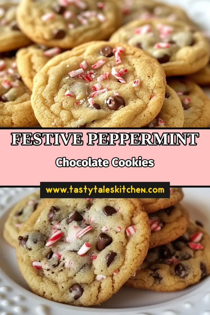 Indulge in the joy of the season with these delightful peppermint chocolate chip cookies! Perfect for your holiday cookie recipes, these festive cookie recipes combine rich chocolate with a refreshing peppermint twist. Easy to make, they&rsquo;re ideal for Christmas baking recipes and will impress friends and family alike. Bake a batch today and spread the cheer! Save this recipe for your festive treats! #PeppermintCookies #ChocolatePeppermint #HolidayBaking #FestiveTreats