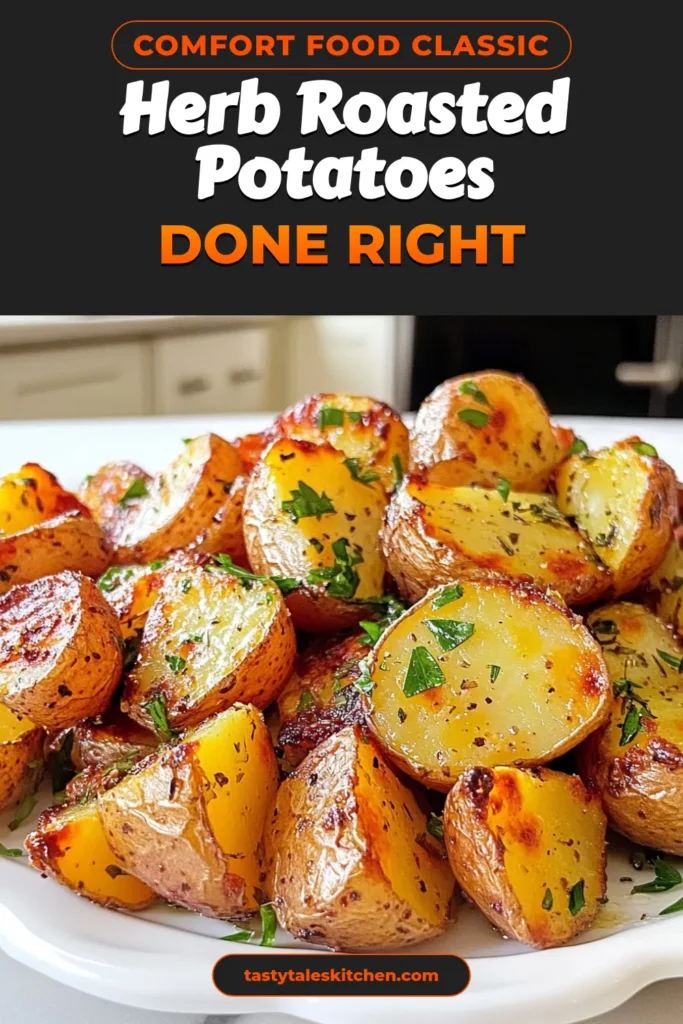 Discover the perfect Garlic Herb Roasted Potatoes recipe that transforms simple ingredients into a mouthwatering side dish. These easy roasted potatoes are oven-baked to perfection, boasting an irresistible garlic flavor and herb-infused goodness. This roasted red potato recipe makes an ideal garlic roasted vegetable side dish for any meal. Try it today and elevate your dining experience! Save this recipe for later! #GarlicHerbRoastedPotatoes #EasyRoastedPotatoes #RoastedRedPotatoes #OvenBakedRedPotatoes