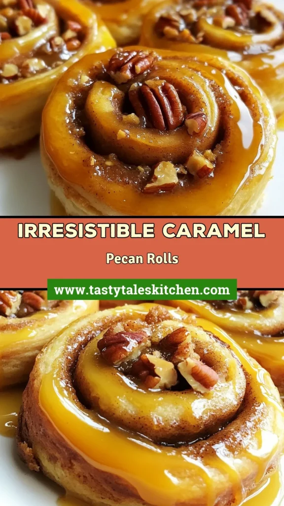 Indulge in these irresistible caramel pecan cinnamon rolls! This homemade cinnamon rolls recipe is perfect for breakfast or brunch. With gooey caramel rolls and crunchy pecans, these easy cinnamon rolls with pecans are bound to become the best cinnamon roll recipe in your collection. Elevate your baking game and treat yourself to this delightful recipe! Save this classic to try later. #CinnamonRolls #Baking #CaramelPecan #DessertRecipes