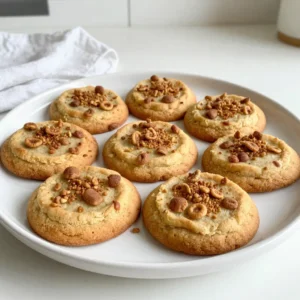To make these delicious Cinnamon Toast Crunch cookies, you will need the following ingredients: - 1 cup unsalted butter, softened to room temperature - ¾ cup packed brown sugar - ½ cup granulated sugar - 1 large egg - 1 teaspoon pure vanilla extract - 2 cups all-purpose flour - 1 teaspoon baking soda - ½ teaspoon fine salt - 1 tablespoon ground cinnamon - 1 ½ cups Cinnamon Toast Crunch cereal, crushed slightly - ½ cup mini chocolate chips (optional) Each ingredient plays a key role in creating the perfect cookie. The butter adds richness and moisture. Brown sugar brings in a deeper flavor and chewiness, while granulated sugar helps with spreading. The egg provides structure and binds everything together. The flour and baking soda create the right texture, giving the cookies a soft, chewy bite. Salt enhances all the flavors. Ground cinnamon gives that warm, comforting taste that we all love. The Cinnamon Toast Crunch cereal adds a delightful crunch and a hint of sweetness, while mini chocolate chips can make the cookies even sweeter. Gather these ingredients, and let&rsquo;s get baking! {{ingredient_image_2}} - Preheat oven to 350&deg;F (175&deg;C). - Line a baking sheet with parchment paper. - In a large bowl, combine 1 cup of softened butter, ¾ cup of brown sugar, and ½ cup of granulated sugar. - Mix these together until they are light and fluffy. This takes about 2-3 minutes. - Next, add 1 large egg and 1 teaspoon of pure vanilla extract. Mix well until combined. - In another bowl, whisk together 2 cups of all-purpose flour, 1 teaspoon of baking soda, ½ teaspoon of salt, and 1 tablespoon of ground cinnamon. - This step helps spread the flavors evenly. - Gradually add the dry mix to the wet ingredients. Stir gently until just combined. - Be careful not to overmix. This keeps the cookies soft. - Now, fold in 1 ½ cups of crushed Cinnamon Toast Crunch cereal and ½ cup of mini chocolate chips if you want extra sweetness. - Use a cookie scoop or spoon to drop rounded tablespoons of dough onto the lined baking sheet. - Space them about 2 inches apart to allow for spreading. - Bake in the oven for 10-12 minutes. Look for lightly golden edges and soft centers. - After baking, let the cookies cool on the sheet for about 5 minutes. - Then, transfer them to a wire rack to cool completely. This helps them firm up nicely. To make the best Cinnamon Toast Crunch cookies, you must not overmix the dough. Overmixing can make your cookies tough. Mix just until you see no dry flour. This keeps the cookies soft and tender. For chewy centers, bake them until the edges are golden brown, but the centers look slightly underbaked. Let them cool on the baking sheet for a few minutes before moving them. This extra time helps them set without becoming hard. For a fun display, use a colorful plate to serve your cookies. Stack them high for a tempting look. You can also sprinkle some crushed Cinnamon Toast Crunch on top. This adds a nice crunch and makes your cookies stand out. Consider pairing your cookies with a glass of milk. It not only enhances the flavor but also makes for a delightful snack. Enjoy every bite! Pro Tips Chill the Dough: For thicker cookies, refrigerate the dough for at least 30 minutes before baking. This helps the cookies hold their shape and enhances the flavor. Use Fresh Ingredients: Ensure your baking powder and spices are fresh for the best flavor and texture in your cookies. Mixing Technique: When combining wet and dry ingredients, mix just until incorporated. Overmixing can lead to tough cookies. Storing Cookies: Store baked cookies in an airtight container at room temperature for up to one week to maintain their softness and flavor. {{image_4}} You can easily change up the flavor of your Cinnamon Toast Crunch cookies. Adding a pinch of nutmeg or allspice can give your cookies a unique twist. These spices blend well with cinnamon and add warmth to your treats. Consider using different types of chocolate chips. Dark chocolate pairs nicely with the sweetness. You could also try white chocolate or even butterscotch chips for a fun surprise. If you like nuts, chopped pecans or walnuts can add crunch and richness to your cookies. Just remember to chop them into small pieces for even mixing. If you need gluten-free cookies, swap all-purpose flour for a gluten-free blend. Look for brands that have xanthan gum to help with the texture. You can also use almond flour for a nutty taste. For vegan cookies, replace the egg with a flax egg. Mix one tablespoon of ground flaxseed with three tablespoons of water. Let it sit for five minutes until it thickens. Use coconut oil instead of butter for a dairy-free option. These changes let everyone enjoy these sweet treats! To keep your cookies fresh, store them in an airtight container. This helps to keep them soft and chewy. You can use a glass jar or a plastic container with a lid. If you want to add some fun, you can line the container with parchment paper. This adds a nice touch and helps absorb any moisture. You can freeze raw cookie dough for later use. To do this, scoop the dough onto a baking sheet, leaving space between each scoop. Freeze the dough for about an hour until firm. Then, transfer the frozen dough to a zip-top bag. Be sure to label it with the date! For baked cookies, let them cool completely. Once cooled, place them in a single layer in an airtight container. You can also stack them with parchment paper in between to prevent sticking. When you want to enjoy them, just thaw them at room temperature. They&rsquo;ll taste fresh and delicious! Yes, you can use other cereals. Try using Fruity Pebbles for a fruity twist. You can also use Rice Krispies for a lighter texture. Each cereal adds a unique flavor and crunch. Just remember, sweeter cereals will make your cookies sweeter. To make these cookies nut-free, skip any nuts in the recipe. You can also check your chocolate chips. Some chocolate chips may have traces of nuts. Always read labels to ensure they are nut-free. If your cookies spread too much, check your butter. It should be softened, not melted. You can also chill the dough for about 30 minutes before baking. This helps the cookies hold their shape better. Lastly, make sure you measure your flour correctly. Too little flour can cause spreading. To adjust sweetness, you can change the sugar amounts. Use less brown sugar or granulated sugar for a less sweet cookie. If you want more sweetness, add extra mini chocolate chips. You can also sprinkle some sugar on top before baking for added sweetness. In this blog post, we explored how to make delicious cookies using simple ingredients like unsalted butter, brown sugar, and Cinnamon Toast Crunch cereal. You learned the step-by-step process to mix wet and dry ingredients, form dough, and bake perfect cookies. We shared tips for texture and presentation, plus ideas for variations and storage. Remember, baking is fun and easy when you follow these steps. Enjoy making your cookies and sharing them with others!